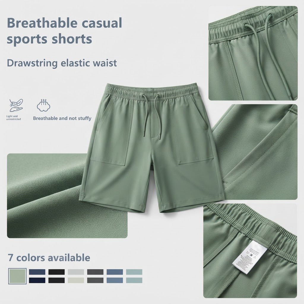 Men's Relaxed Fit Performance Sports Shorts - Quick-Dry Athletic Wear - product image 10