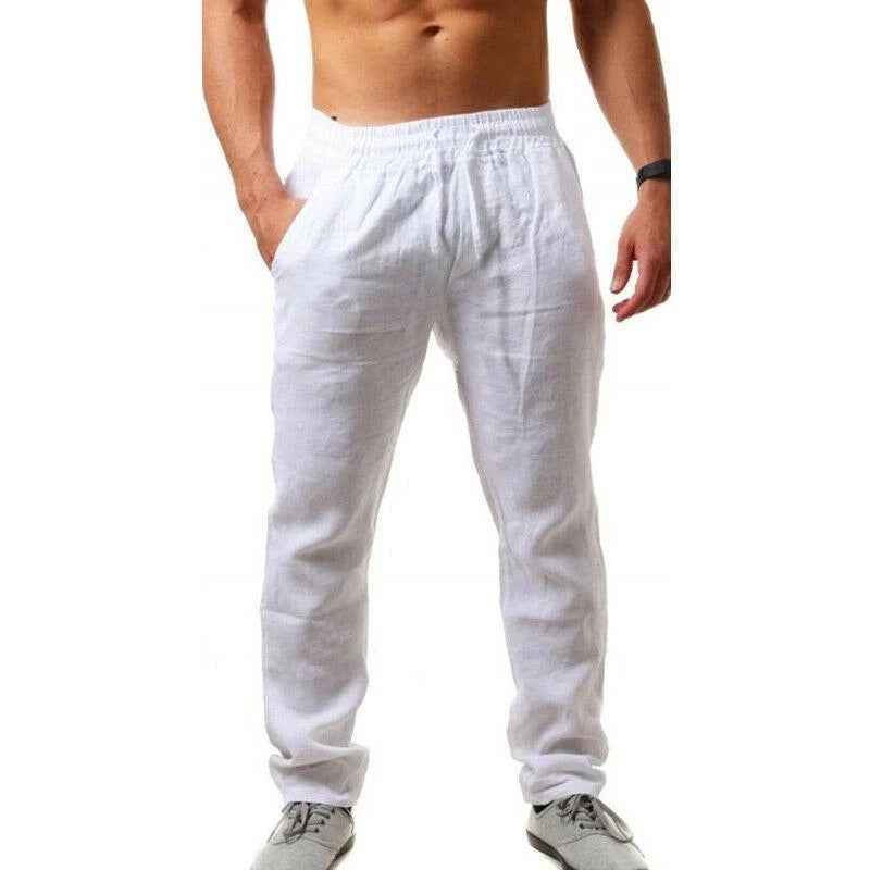 Men's Breathable Cotton and Linen Sports Pants - product image 6