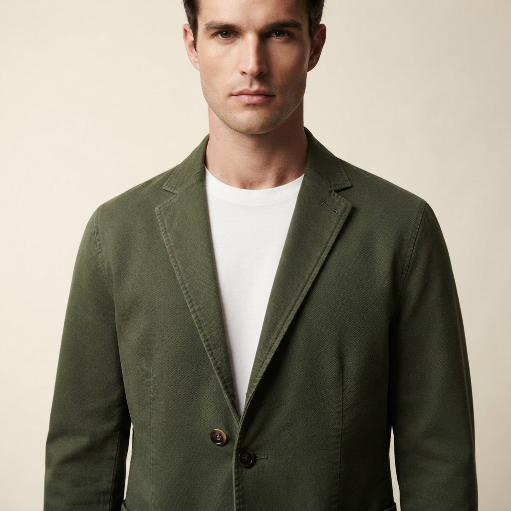Men's Slim Fit Washed Cotton Casual Blazer Jacket - product image 10