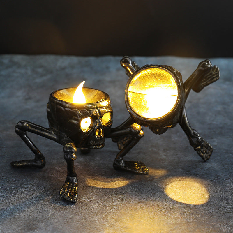 3 Pack Skull Ghost Hand Props Candle Light