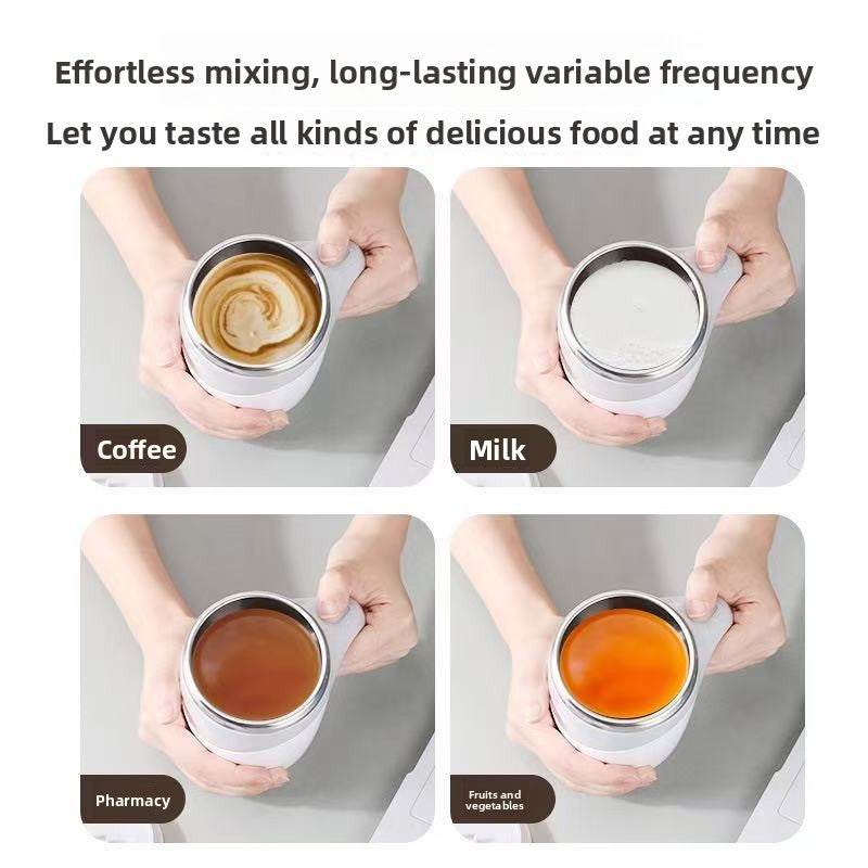 Automatic Magnetic Stirring Cup - Portable Self-Mixing Stainless Mug