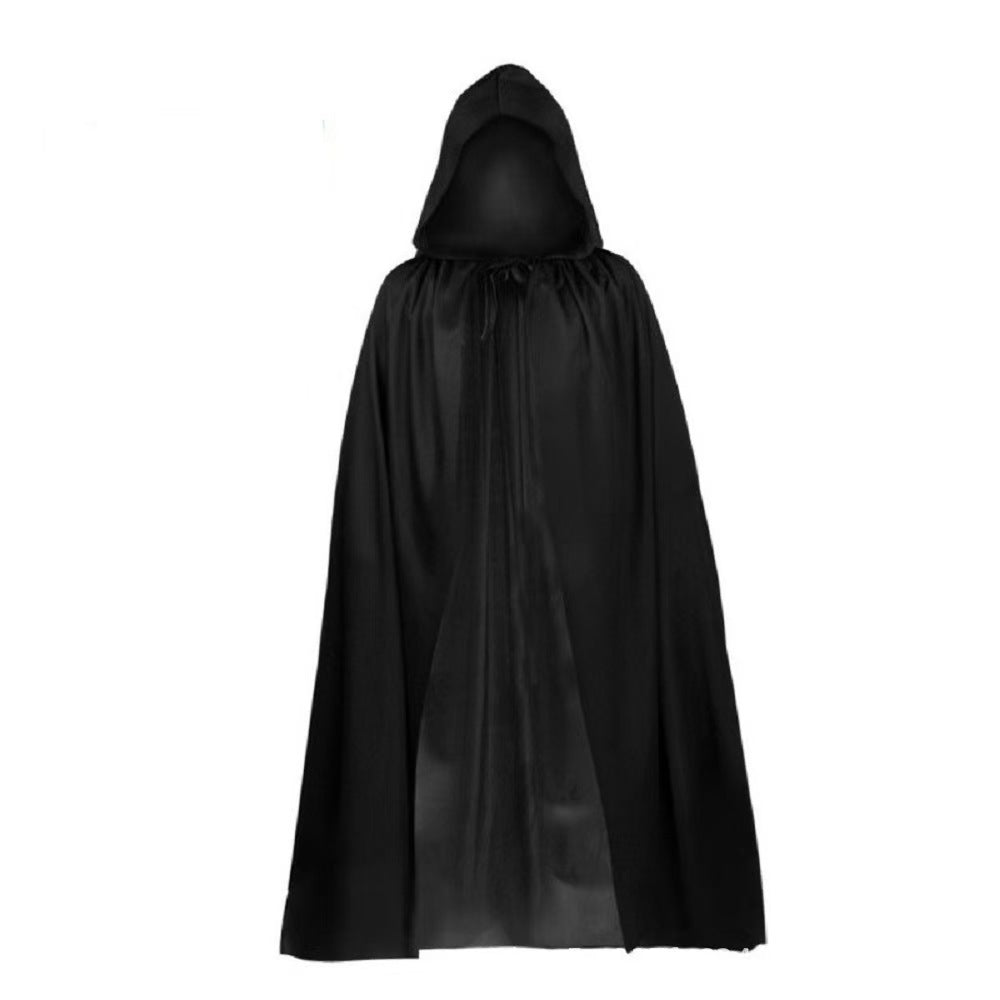 Role-Playing Grim Reaper Cape with Hood Halloween Adult
