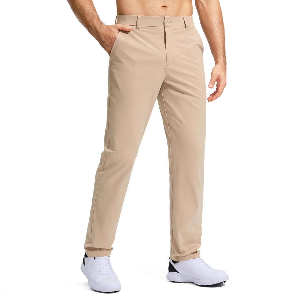 Men's Performance Straight-Leg Stretch Suit Pants - Wrinkle-Resistant - product image 4