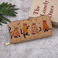 Ghost Cat zipper Wallet Halloween 