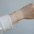 Double flash Diamond titanium steel bracelet