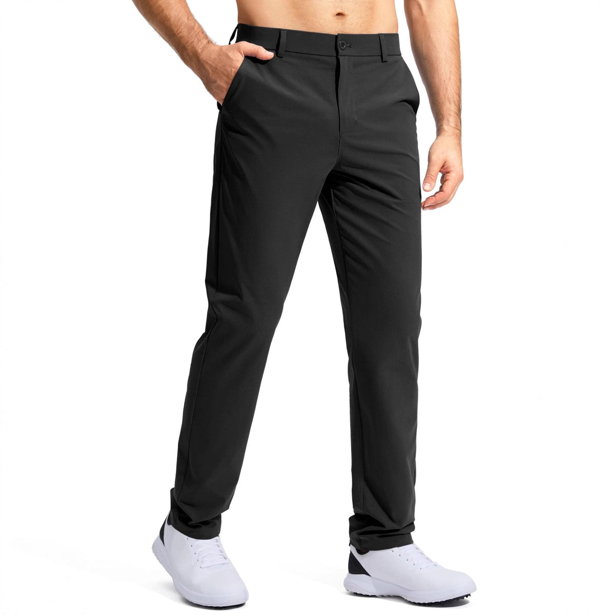 Men's Performance Straight-Leg Stretch Suit Pants - Wrinkle-Resistant - product image 2