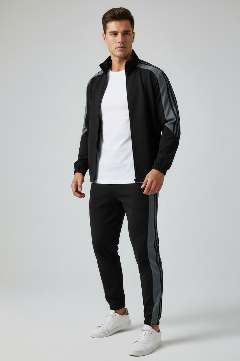 Men's Retro Tracksuit Set – Casual Two-Piece Outfit - product image 1