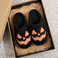 JakeO Black PumpkinPlush Slippers Funny Design