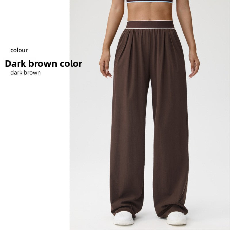 Wide-Leg Sports Pants