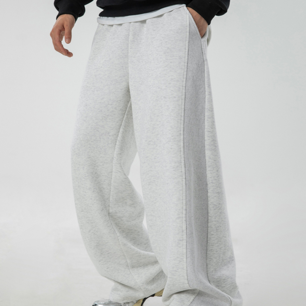 Men's Heavyweight Side Panel Straight Leg Streetwear Sweatpants - product image 5