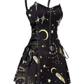 Halloween Print Backless Mini Dress