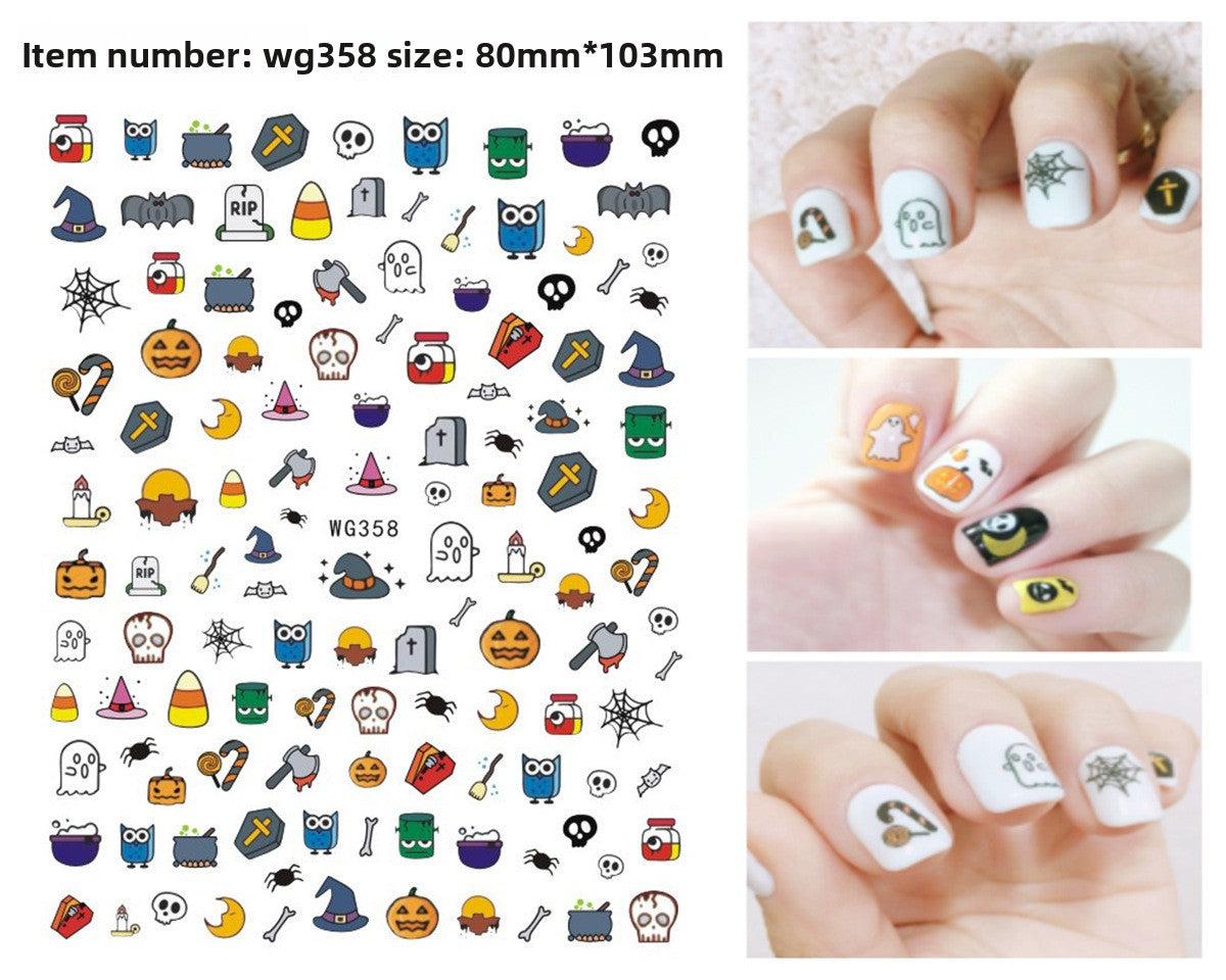 Halloween nail stickers Pack of 4