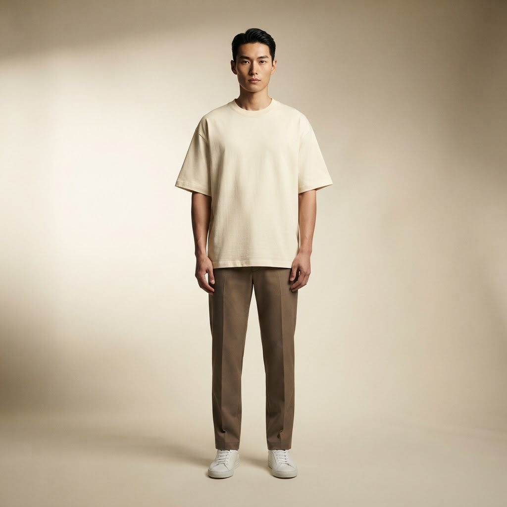 Men's Summer Heavyweight 95% Cotton T-Shirt: Stain & Wrinkle Resistant… - product image 5