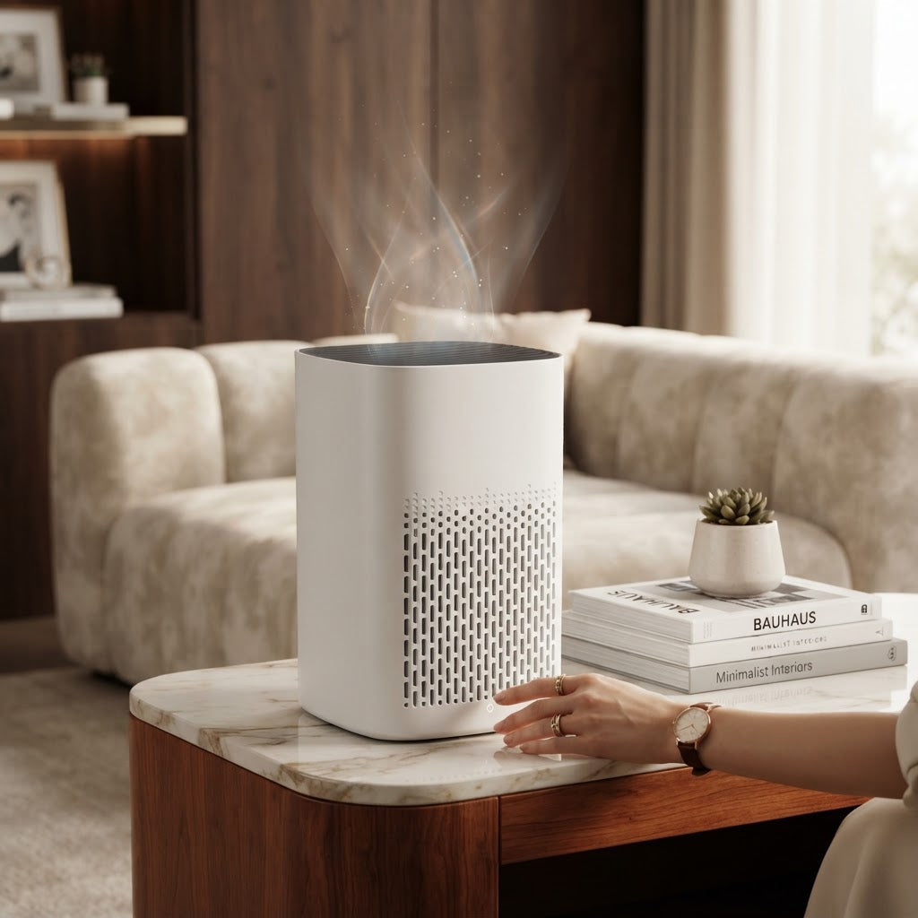Compact USB HEPA Air Purifier for Desktops and Small Rooms