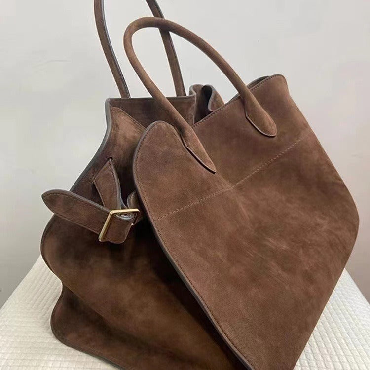 Women's Retro Suede Tote Bag
