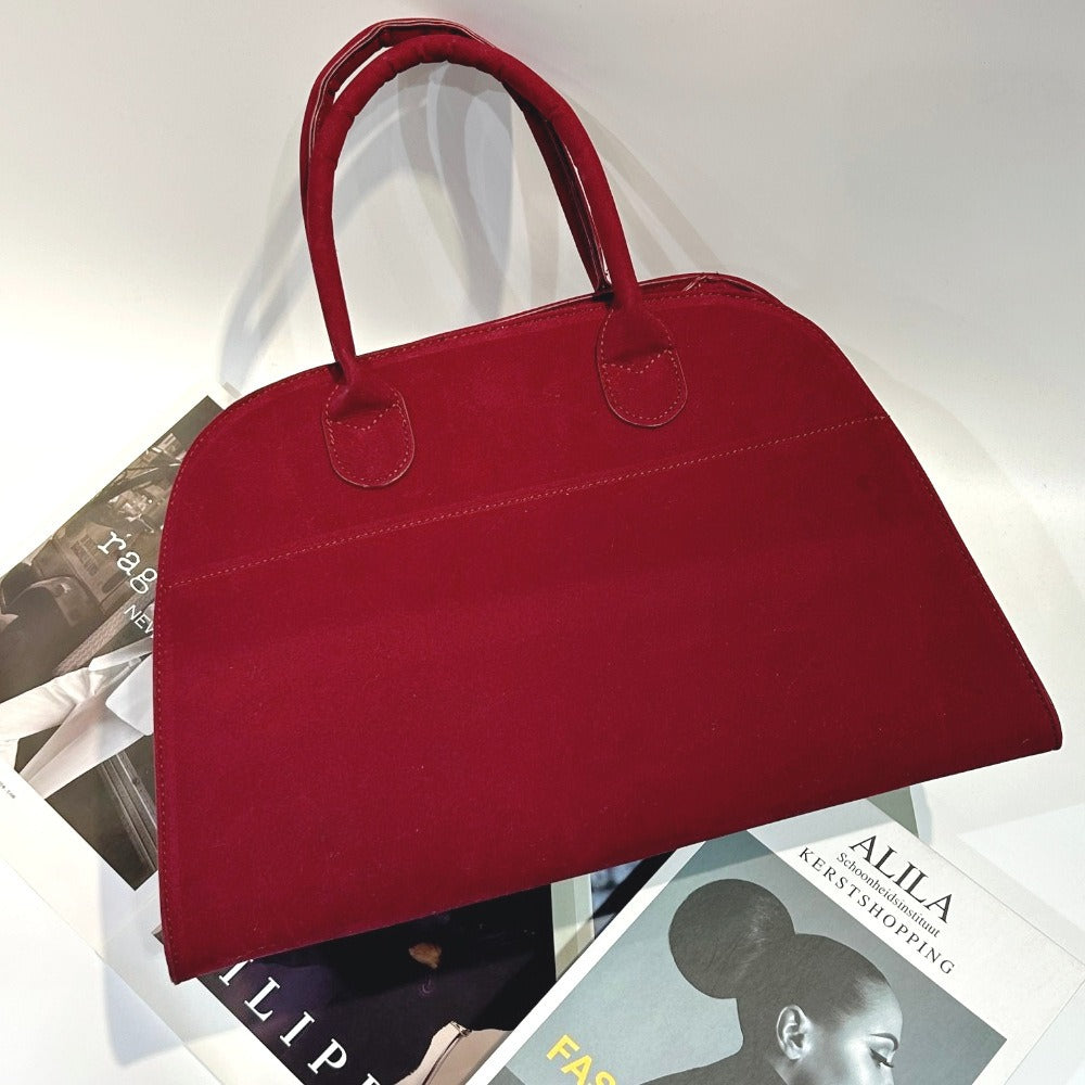 Women's Retro Suede Tote Bag