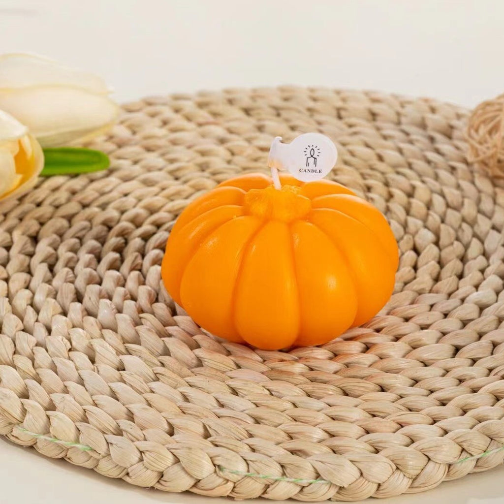 Rose Scented Pumpkin Candle Horror Faces