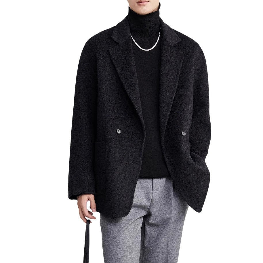 Men's Premium Wool-Blend Double-Breasted Winter Coat - product image 5