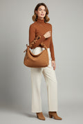 Adjustable Strap Pleated Crossbody Bag