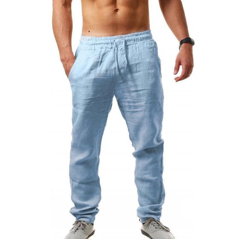 Men's Breathable Cotton and Linen Sports Pants - product image 5