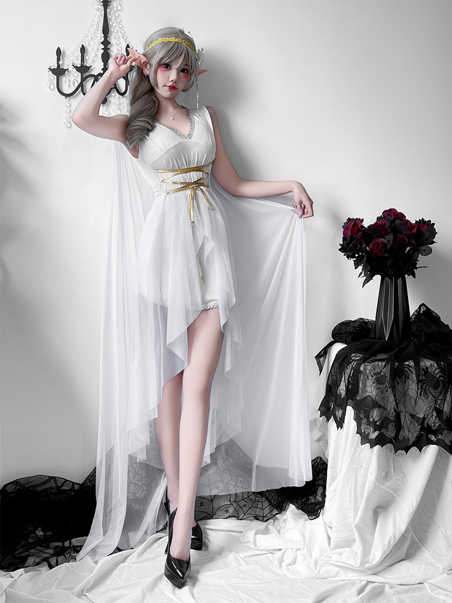 Greek Goddess Medieval Dress Halloween Costume