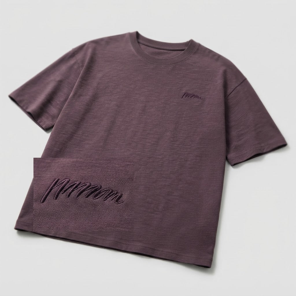 Men's Premium Bamboo Cotton Relaxed Fit Embroidered T-Shirt - product image 3