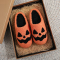 JakeO Orange Pumpkin Plush Slippers Funny Design