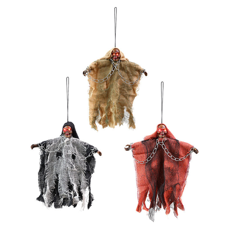 2 pack Glowing Skeleton Hanging Ghost 