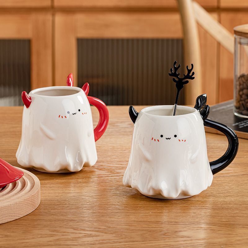 Couple Girl Birthday Gift Ceramic Water Cup Home Halloween 