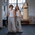 loose-fitting casual sportswear sets with wide-leg design