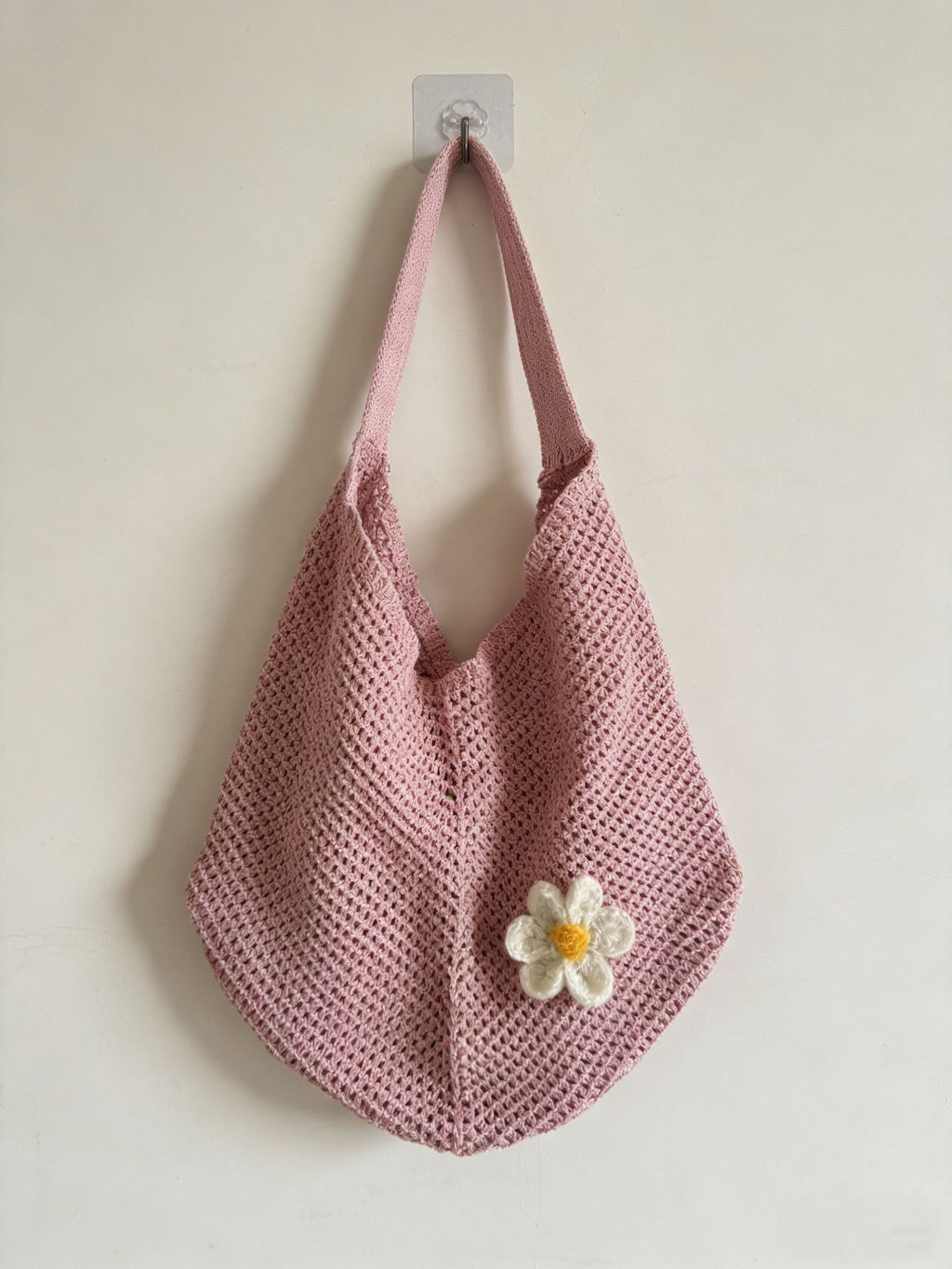 Flower Patch Woven Shoulder Bag