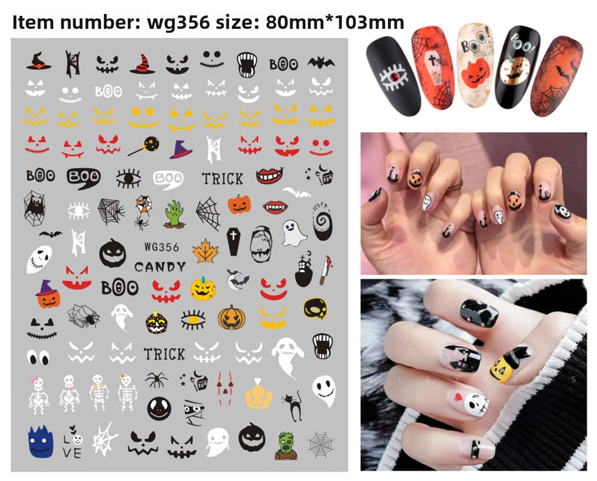Halloween nail stickers Pack of 4