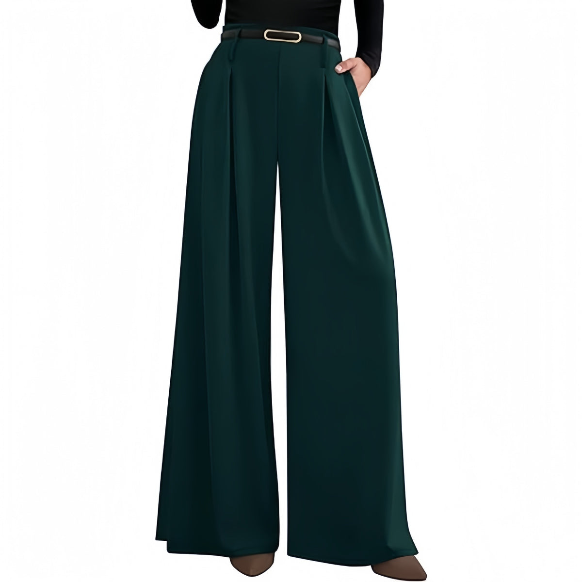 Womens High Waisted Wide Leg Dress Pants