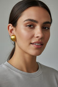 Copper Brushed Gold Plated Earring