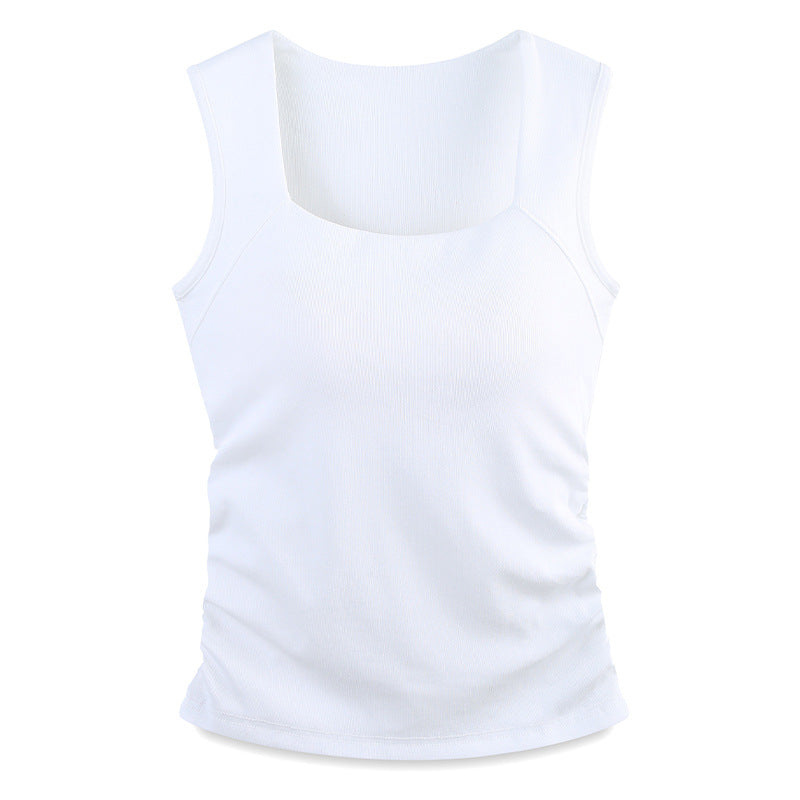 Womens Slim-Fit Square Neck Vest Top