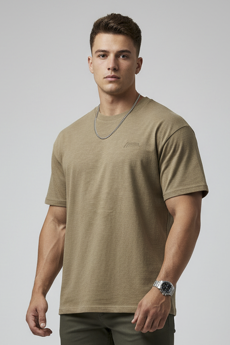 Men's Premium Bamboo Cotton Relaxed Fit Embroidered T-Shirt - product image 2