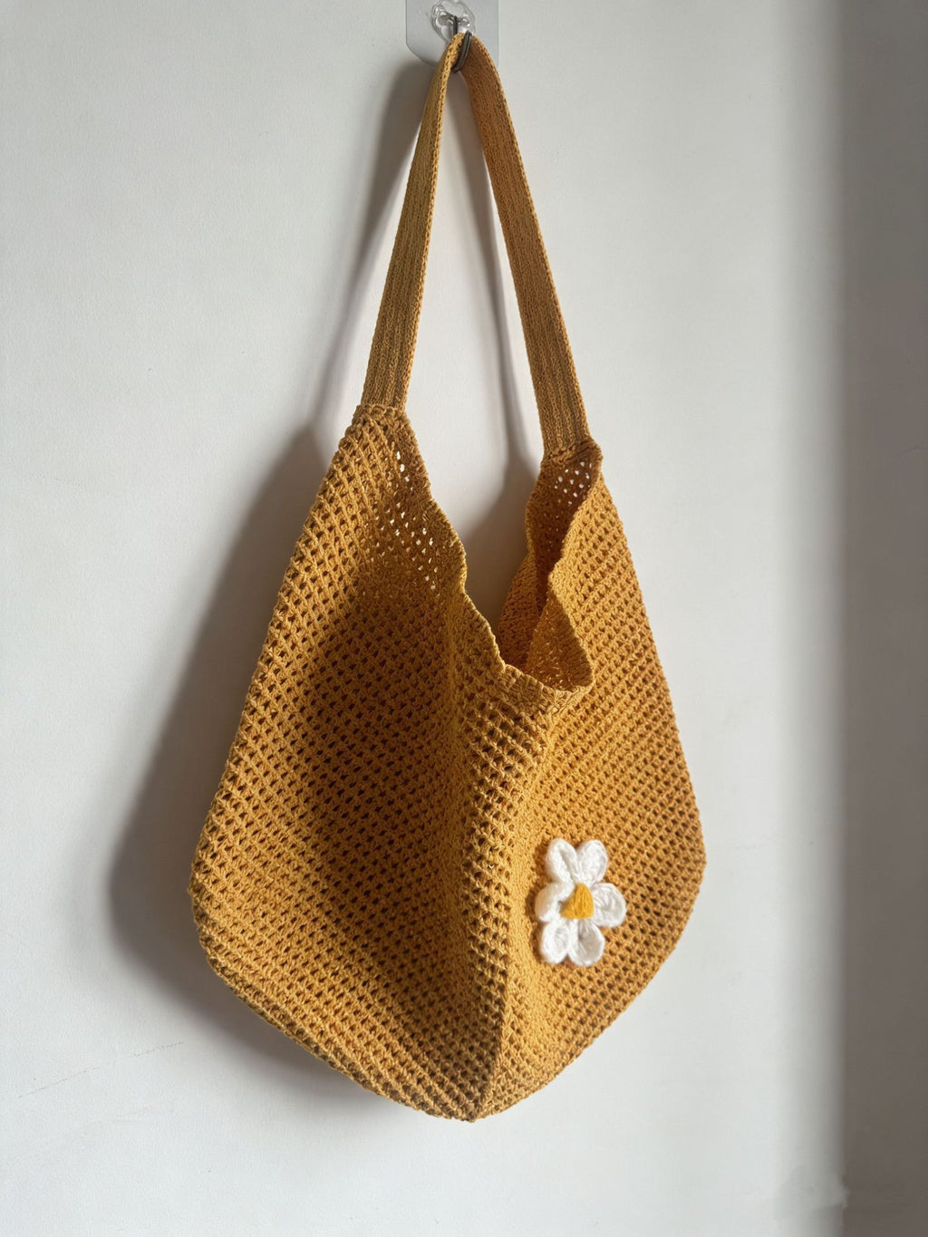 Flower Patch Woven Shoulder Bag