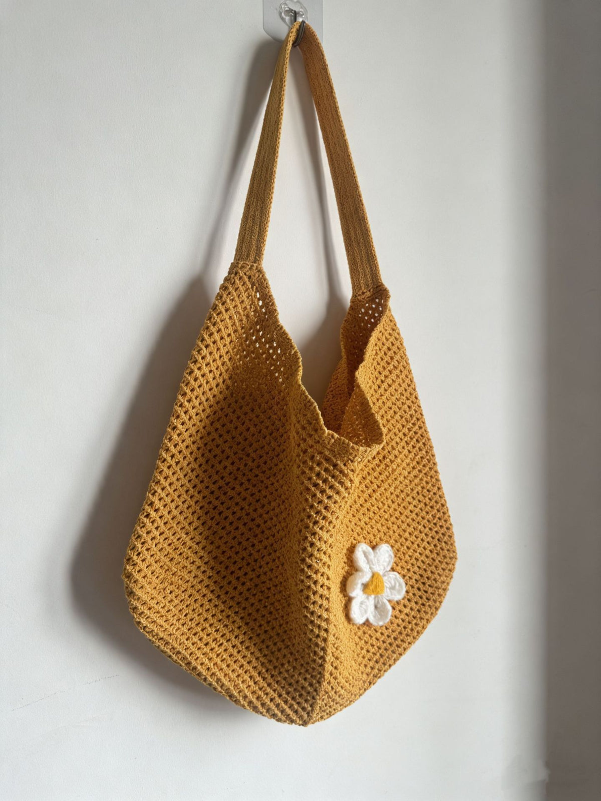 Flower Patch Woven Shoulder Bag
