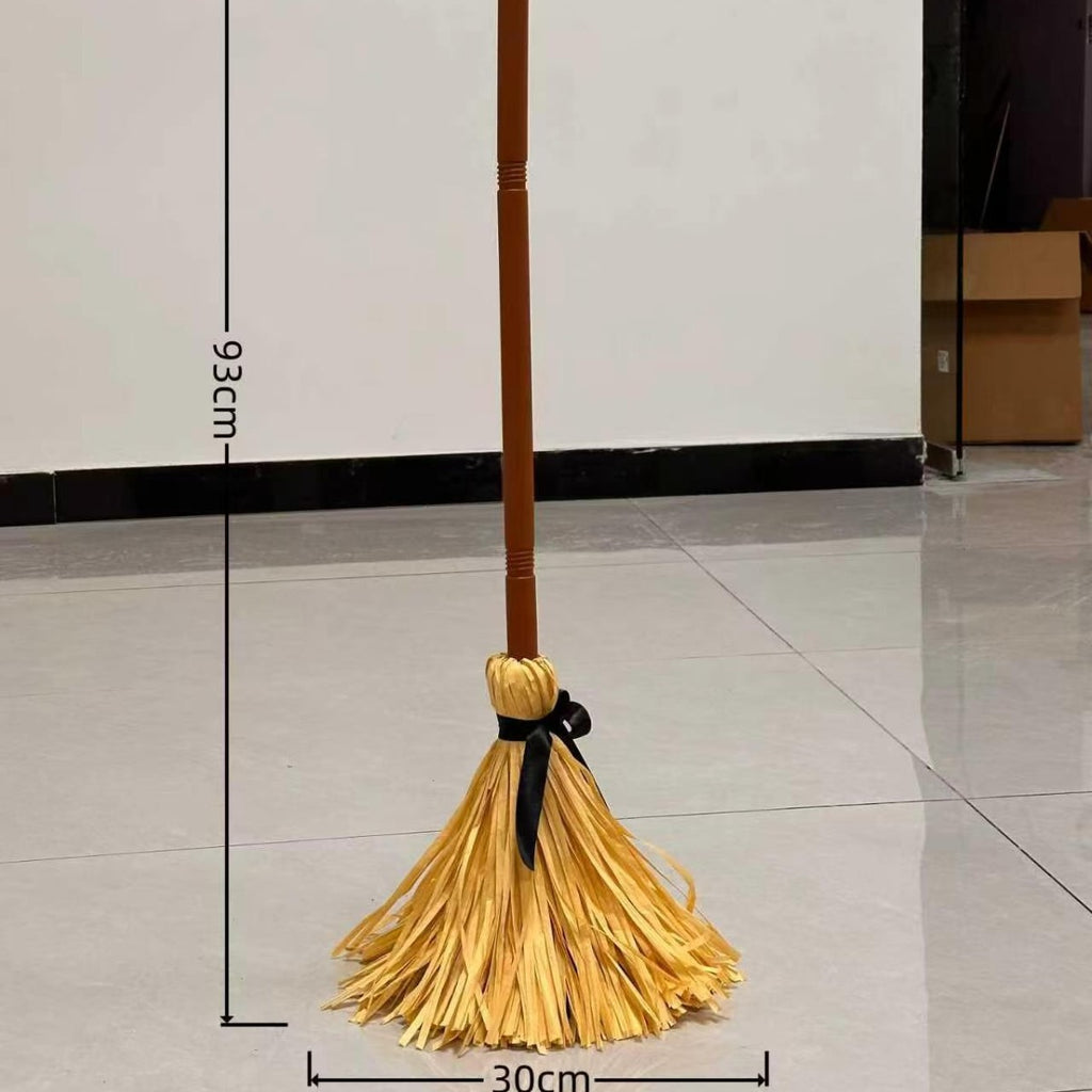 Self Floating Witch Broom Halloween Decoration
