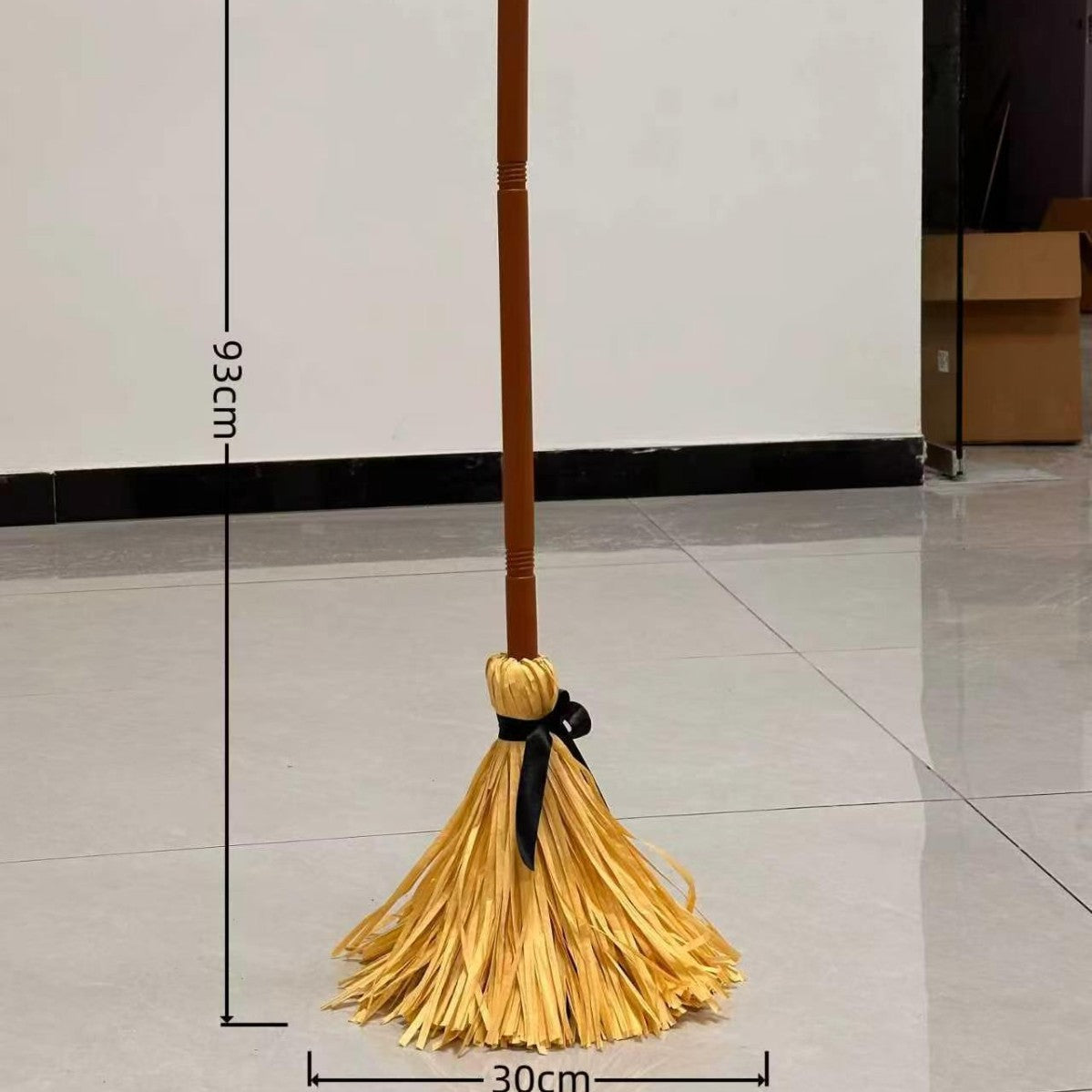 Self Floating Witch Broom Halloween Decoration