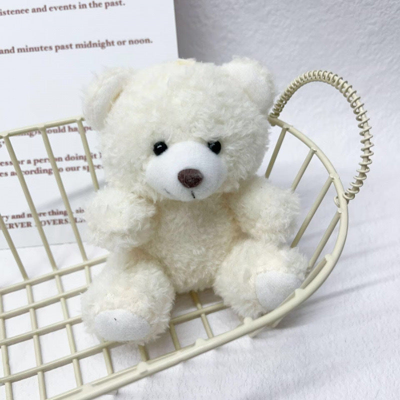Plush Bear Keychain with Built-in Flash Camera and Mirror