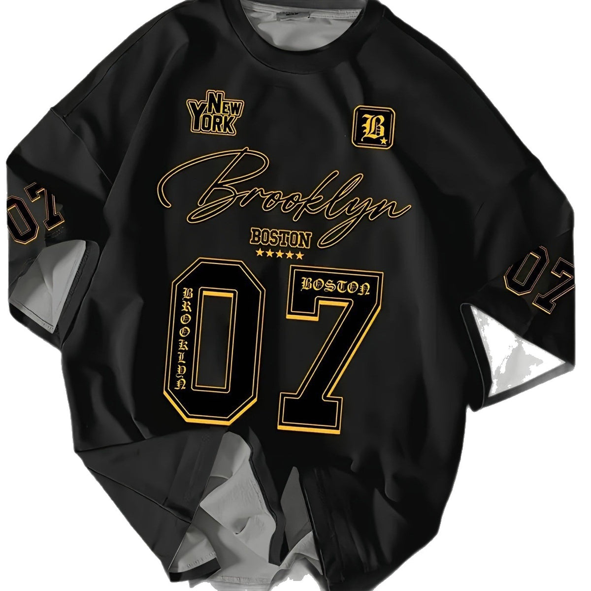 Men's 3D Brooklyn Graphic T-Shirt – Loose-Fit Sport Tee - product image 5