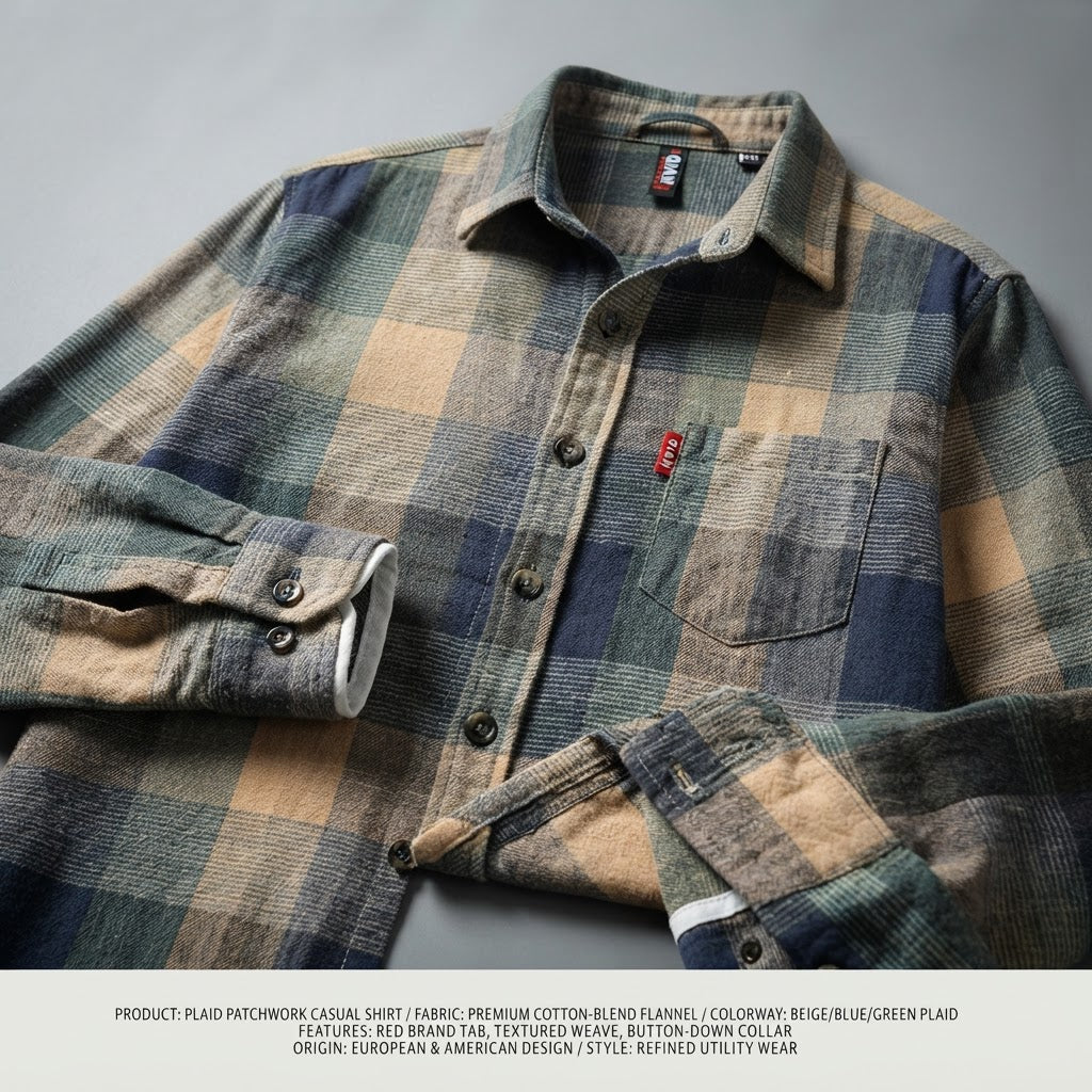 Men's Plaid Long-Sleeve Shirt - product image 7