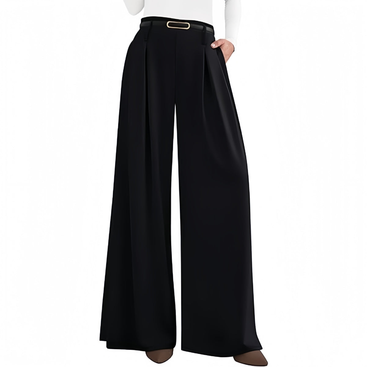 Womens High Waisted Wide Leg Dress Pants