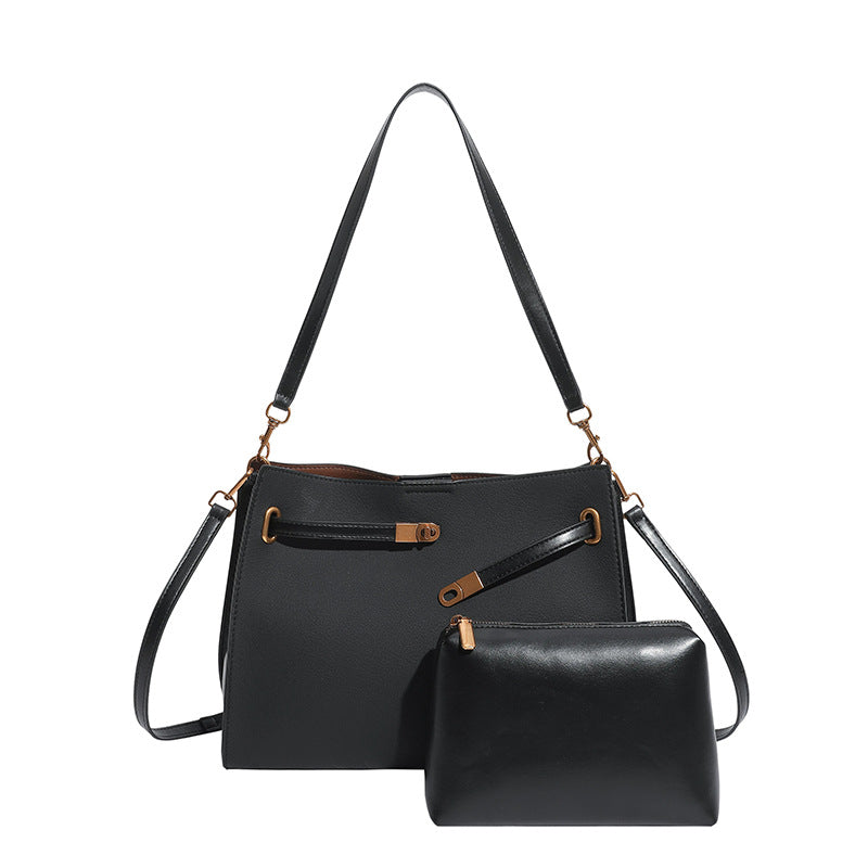 Retro Large Capacity Crossbody Handbag