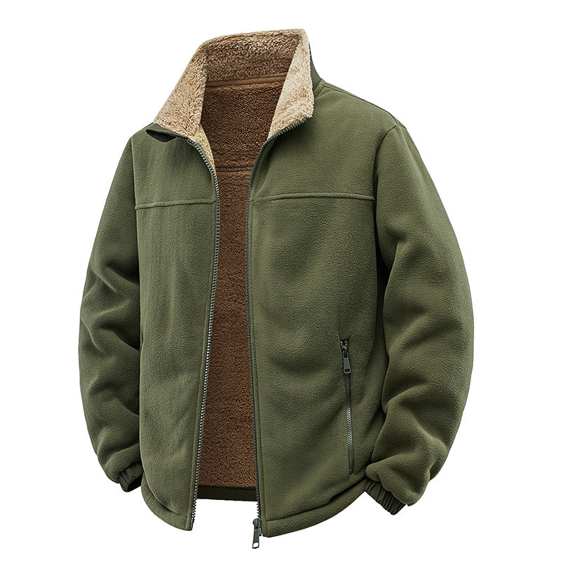 Big size sheepskin coat