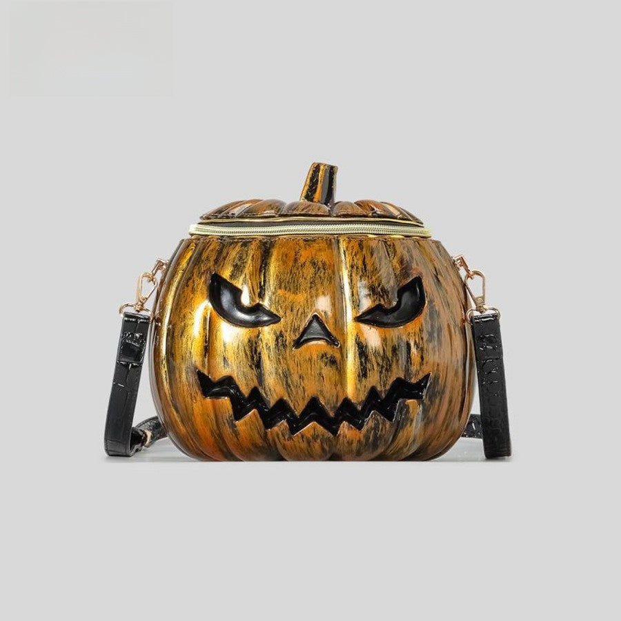 Halloween Pumpkin Head Shoulder Crossbody Bag