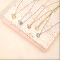 6 Pcs Round Cat Eye Necklace