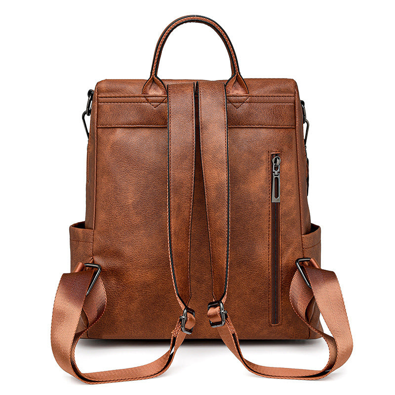 Wome Vintage Backpack Tassel Dual-Color