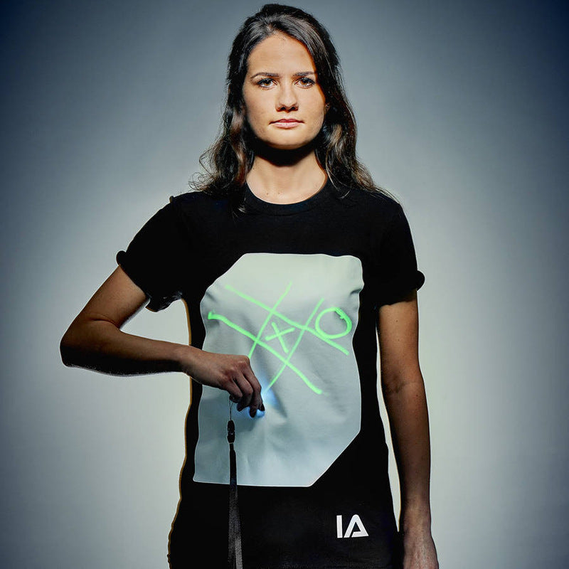 Glow in the Dark Cotton T-Shirt with UV Pen